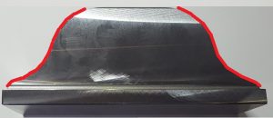 Imagen de las zonas de tratamiento de diente de cadena